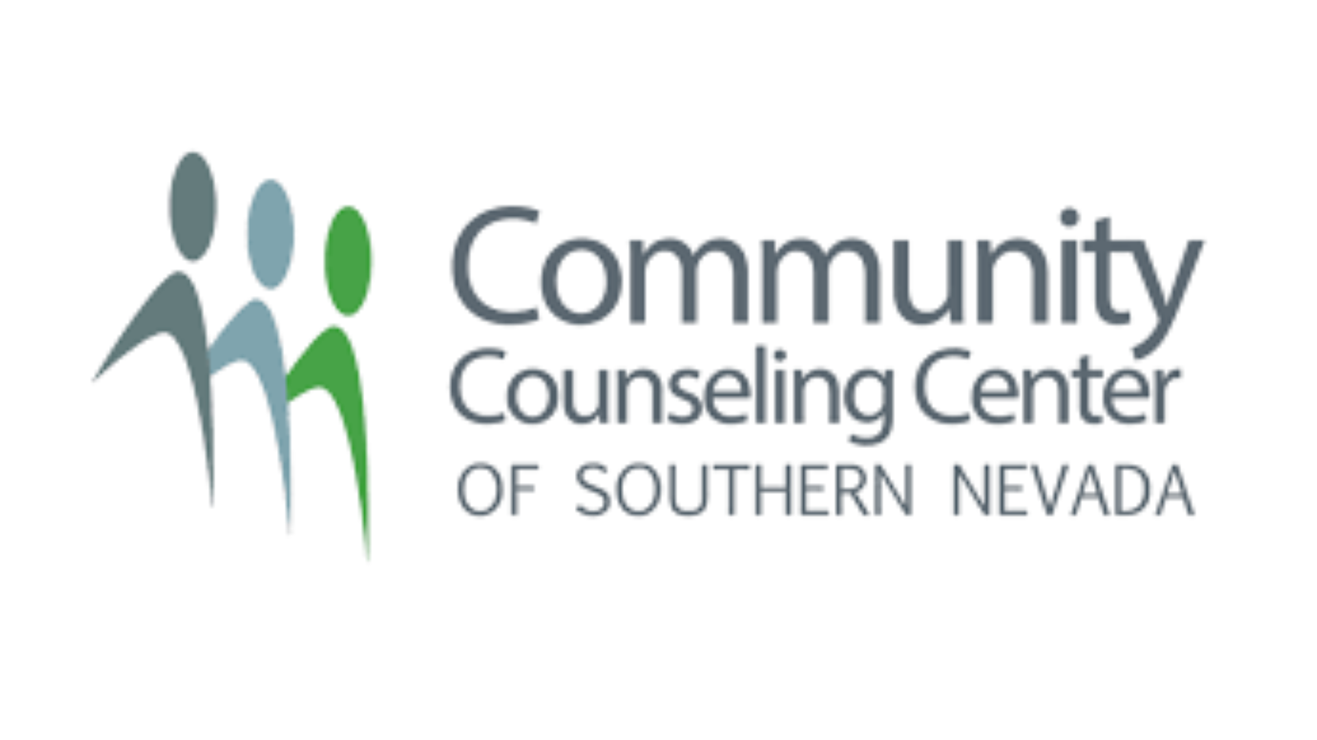 Logo of Community Counseling Center of Southern Nevada with three abstract human figures on the left.